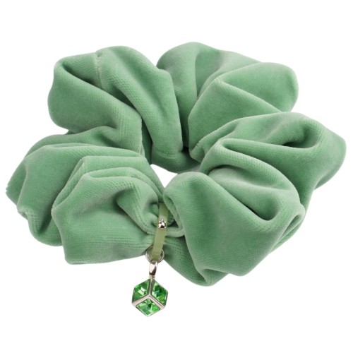 Turtle Story Marie Antoinette Green Pea - gumka do włosów hand made 2.jpg