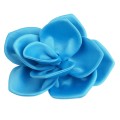 Turtle Story Dahlia Barrette Blue - jedwabna zapinka do włosów hand made.jpg