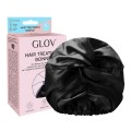 GLOV Hair Treatment Bonnet Black - czepek do włosów pod prysznic z satynową warstwą2.jpg