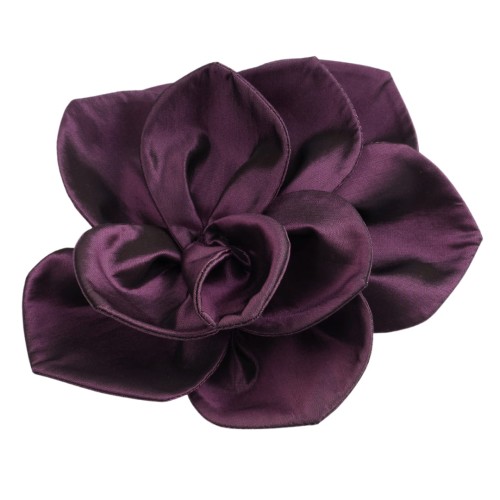 Turtle Story Dahlia Scrunchie Plum - gumka do włosów hand made
