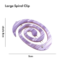 Turtle Story Spiral Large Clip Hypnosis - spinka do włosów L hand made