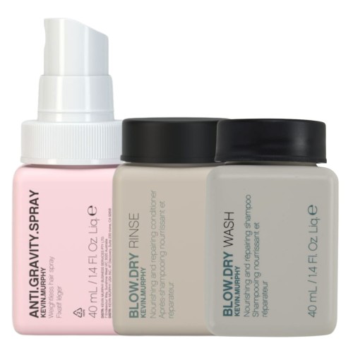 Kevin Murphy Zestaw Mini Blow.Dry + Anti.Gravity.Spray - regenerujący zestaw dla włosów często stylizowanych nadający objętości