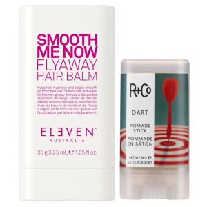 Eleven Australia Flyaway Balm + R+Co Dart Pomade Stick - zestaw do wygładzania włosów i kontrolowania baby hair