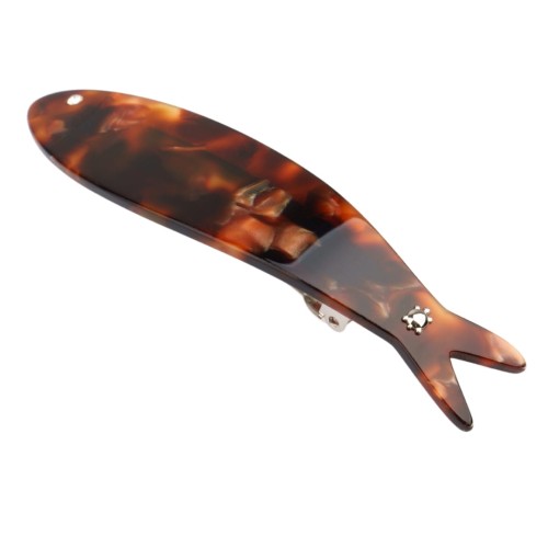 Turtle Story Herring Barrette Salted Caramel - spinka hand made