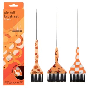 Framar Pin Tail Color Brush Puttin' On The Spritz  - zestaw pędzli do koloryzacji 3 szt.
