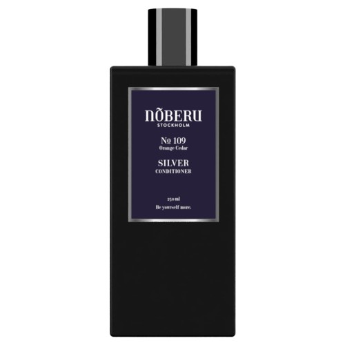 Odżywka Silver marki Noberu do włosów blond i siwych neutralizująca ciepłe tony na białym tle