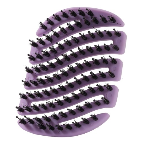 Sister Young MILA Pocket Liliac – kieszonkowa szczotka do włosów z włosiem dzika i nylonowymi szpilkami