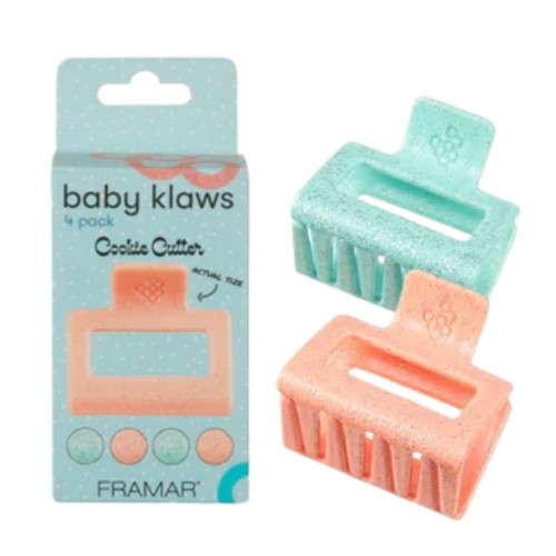 Framar Baby Klaws Cookie Cutter - mini klamerki do podczepiania włosów