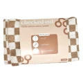 Framar Salon Towels Tan & White Checkered Style - bawełniane ręczniki 6pak