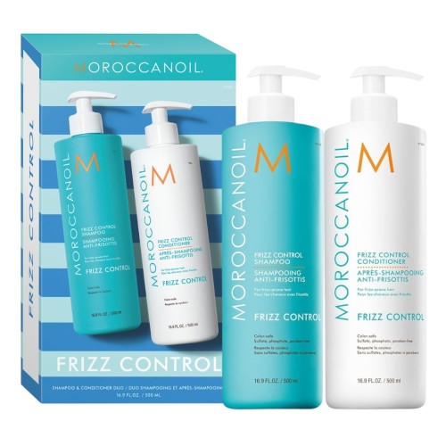 Moroccanoil Duo Pack Frizz Control - zestaw do włosów puszących się 500ml