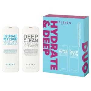 ELEVEN Australia Hydrate & Deep - zestaw oczyszczająco nawilżający do włosów