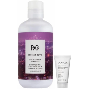 R+Co Sunset Blvd & Olaplex Rich Hydration Set – zestaw tonująco-regenerujący