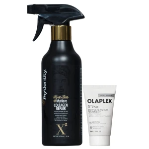 Olaplex No.3PLUS Complete Repair Treatment 30ml+  Mydentity Myhero X2 Collagen Repair & Hair Softening Treatment - regeneracja kolagenowa