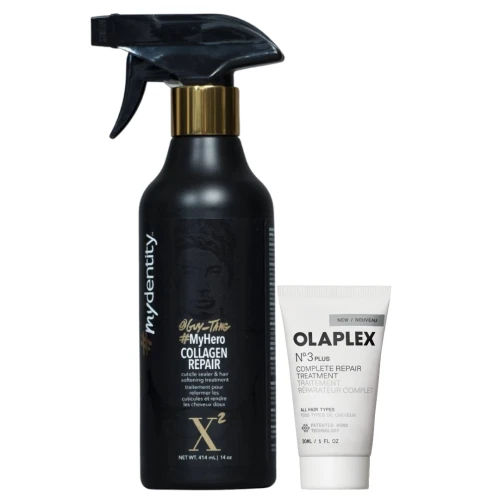 Olaplex No.3PLUS Complete Repair Treatment 30ml+ Mydentity Myhero X2 Collagen Repair & Hair Softening Treatment - regeneracja kolagenowa