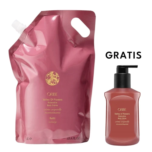 Oribe Valley of Flowers Restorative Body Creme Deal - odżywczy balsam do ciała 1000 ml + 300 ml