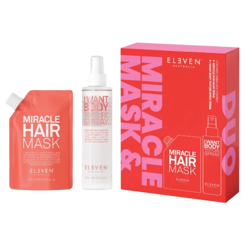 Eleven Australia Miracle & Texture Duo – zestaw regenerująco-stylizujący