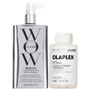 Color Wow Dream Coat & Olaplex No.3PLUS Set – zestaw wygładzająco-regenerujący do włosów puszących się i zniszczonych