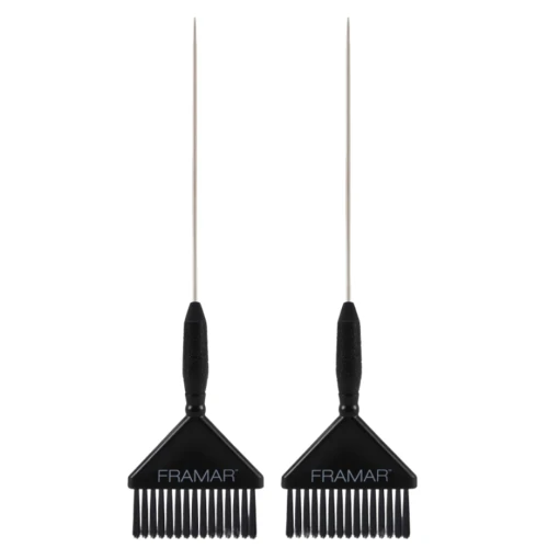 Framar Pintail Big Daddy Colour Brush Set Black - zestaw szerokich pędzli ze szpikulcem, 2 sztuki