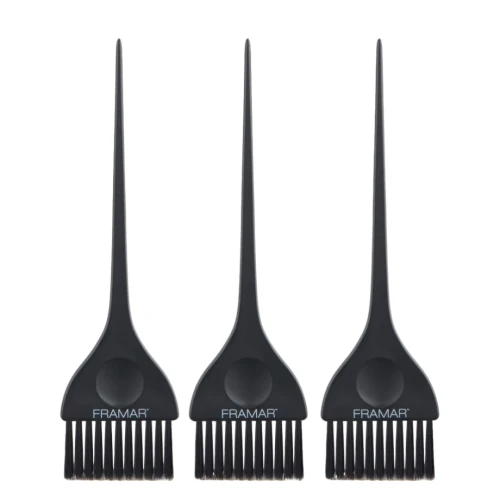 Framar Classic Colour Brush Set Matte Black - zestaw pędzli do koloryzacji włosów