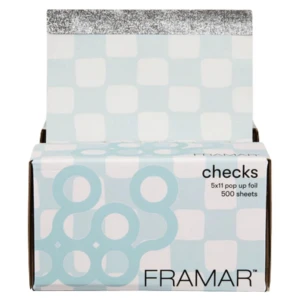 Framar 5x11 Pop Ups Checks Light Blue - folia do koloryzacji w arkuszach, 500sztuk