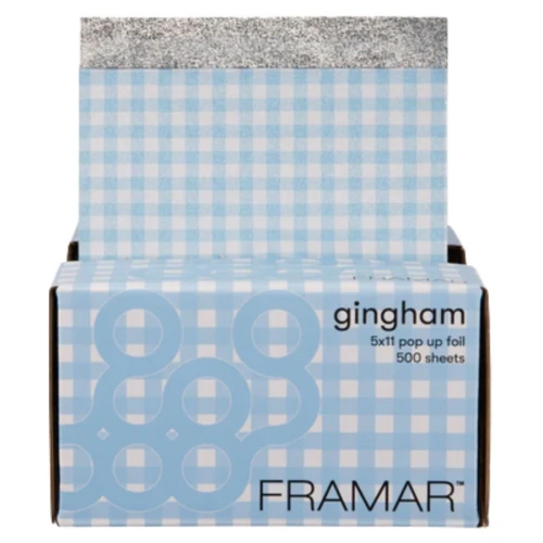 Framar 5x11 Pop Ups Gingham Blue - folia do koloryzacji w arkuszach, 500sztuk