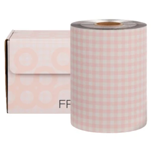Framar Embossed Roll Medium Gingham Pink  - folia do koloryzacji w rolce