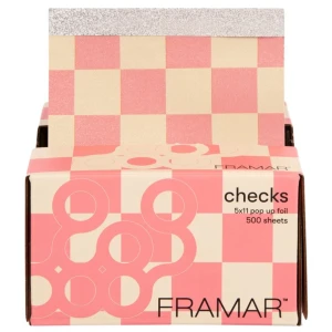 Framar 5x11 Pop-Ups Beige/Pink Checkered - folia do koloryzacji w arkuszach, 500sztuk