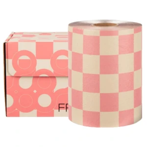 Framar Embossed Roll Medium Checkered Beige/Pink  - folia do koloryzacji w rolce