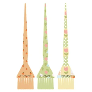 Framar Triple Threat Brush Set Quilted - zestaw pędzli do koloryzacji, 3 szt.