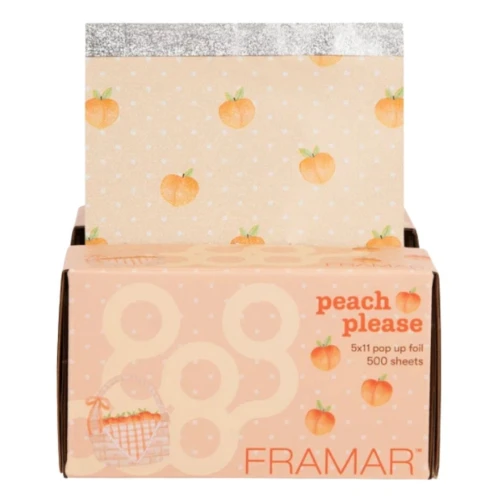 Framar 5x11 Pop-Ups Peach Please - folia do koloryzacji w arkuszach, 500sztuk