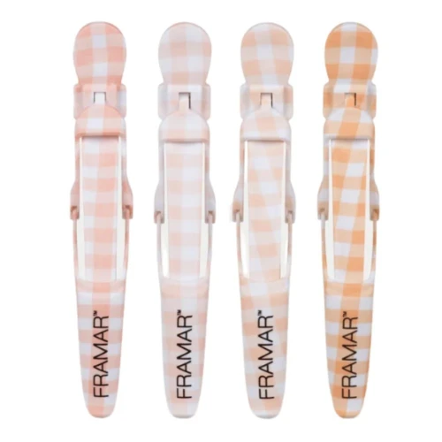 Framar Gator Grips Peach Please - klipsy krokodylki 4szt.