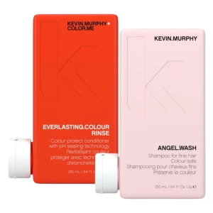 Kevin Murphy Angel Wash + Everlasting Colour Rinse - zestaw do włosów cienkich, farbowanych