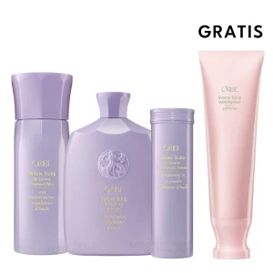 Oribe Serene Exfoliating Scalp Oil Control – zestaw do skóry głowy przetłuszczającej się