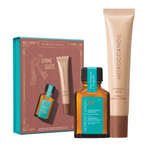 Moroccanoil The Shine Suite Vanilla Date – zestaw do włosów i ust