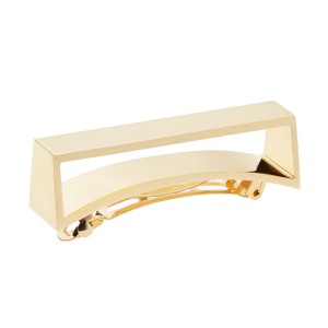 Oribe Geometric Gold Plated Metal Barrette – płaska spinka do włosów