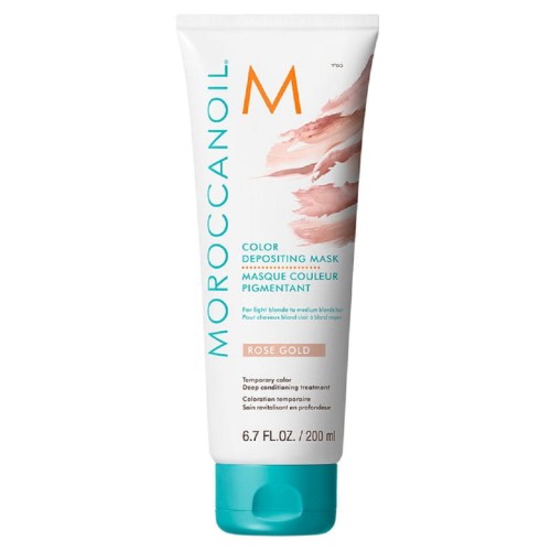 Koloryzująca maska do włosów w kolorze różowego złota Moroccanoil Color Depositing Mask Rose Gold 200 ml