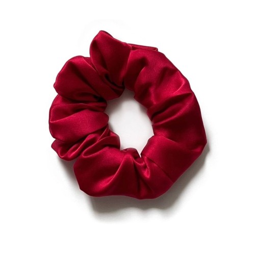 Jedwabna Gumka do Włosów Midi Czerwona Giove