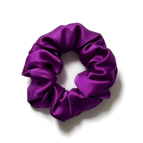 Jedwabna Gumka do Włosów Midi Ciemny Fiolet Giove