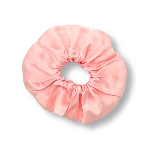 Jedwabna Gumka do Włosów Maxi Jasny Róż Giove