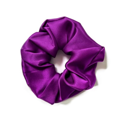 Jedwabna Gumka do Włosów Maxi Ciemny Fiolet Giove