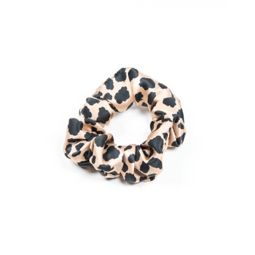 So Fluffy jedwabna gumka do włosów midi leopard