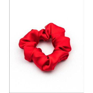 So Fluffy jedwabna gumka do włosów midi - czerwona