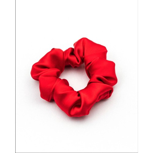 So Fluffy jedwabna gumka do włosów czerwona