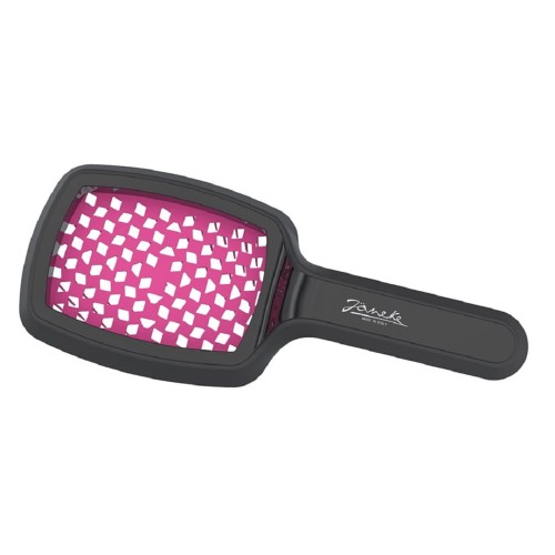 Szczotka do włosów Janeke Superbrush Curvy M czarno-fuksjowa