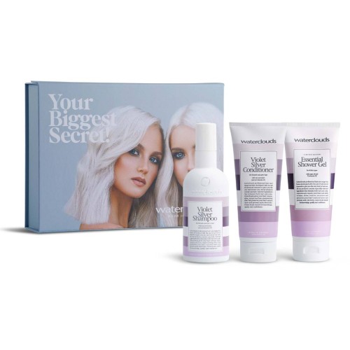 Waterclouds Your Biggest Secret Violet - neutralizujący żółte odcienie zestaw do włosów blond i siwych