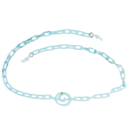Turtle Story Forget-me-not Eye Glasses Chain Ocean - łańcuszek do okularów hand made.jpg