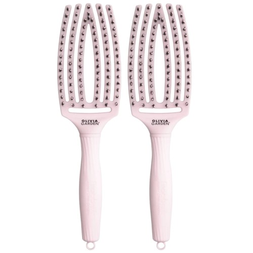 Double Olivia Garden Fingerbrush Pastel Pink - Średnia szczotka z włosiem dzika x2.jpg