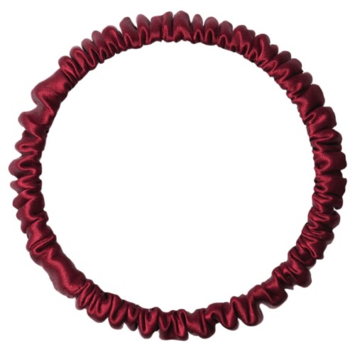 Giove Jedwabna Gumka do Włosów Mini Burgund.jpg