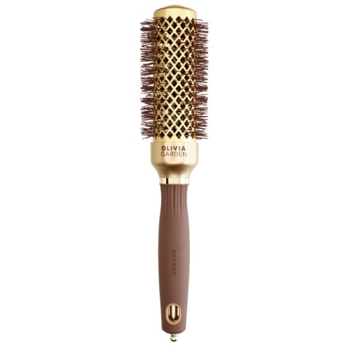 Olivia Garden Expert Blowout Shine Wavy Bristles Gold&Brown - szczotka do modelowania 35 mm.jpg