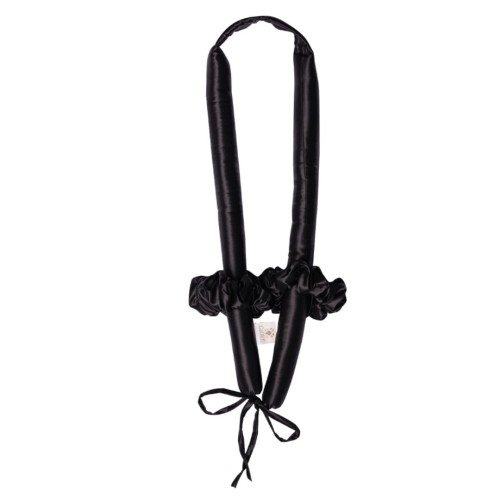 Giove Jedwabny Wałek Do Włosów Medium Czarny.jpg